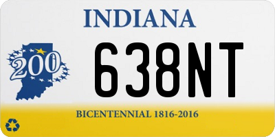 IN license plate 638NT