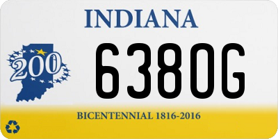 IN license plate 638OG