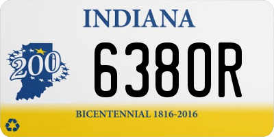 IN license plate 638OR