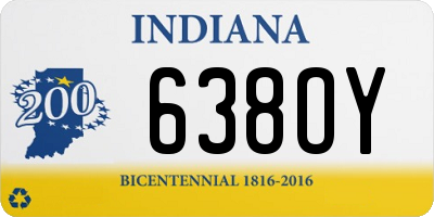IN license plate 638OY
