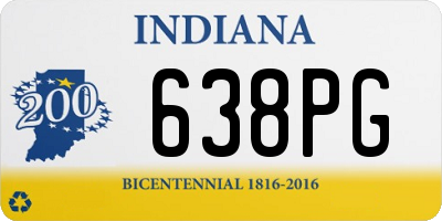 IN license plate 638PG