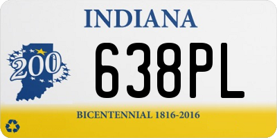 IN license plate 638PL