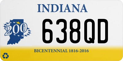 IN license plate 638QD