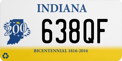 IN license plate 638QF