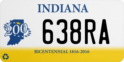 IN license plate 638RA