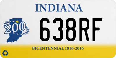 IN license plate 638RF