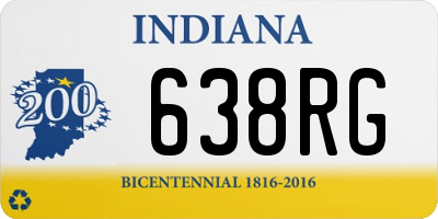 IN license plate 638RG