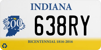 IN license plate 638RY