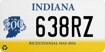 IN license plate 638RZ