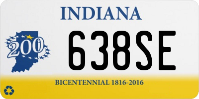 IN license plate 638SE