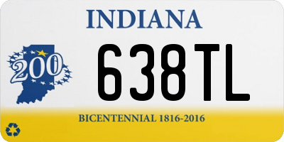 IN license plate 638TL