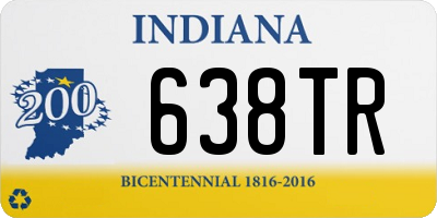 IN license plate 638TR