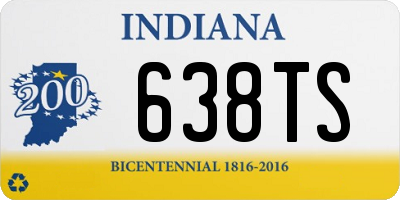 IN license plate 638TS