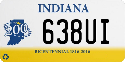 IN license plate 638UI