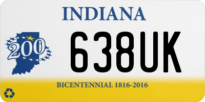 IN license plate 638UK