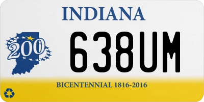 IN license plate 638UM