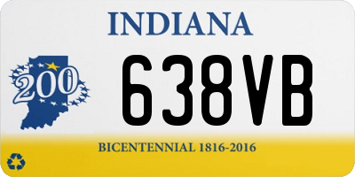 IN license plate 638VB