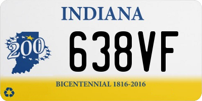IN license plate 638VF