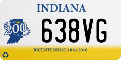 IN license plate 638VG