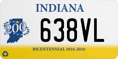 IN license plate 638VL