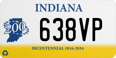 IN license plate 638VP