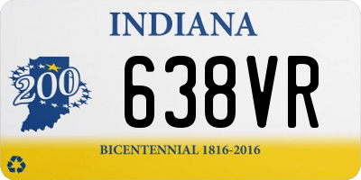 IN license plate 638VR