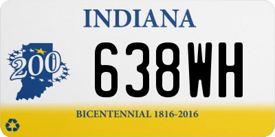 IN license plate 638WH