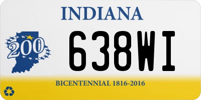 IN license plate 638WI