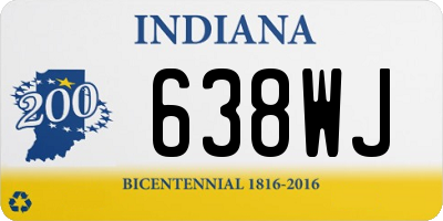 IN license plate 638WJ