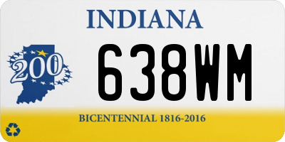 IN license plate 638WM