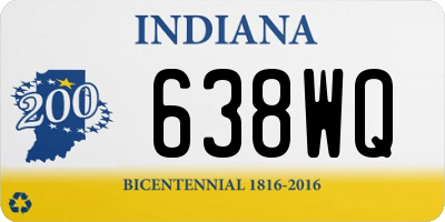 IN license plate 638WQ