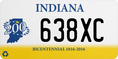 IN license plate 638XC