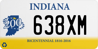 IN license plate 638XM