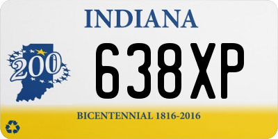 IN license plate 638XP