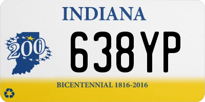 IN license plate 638YP