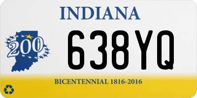 IN license plate 638YQ