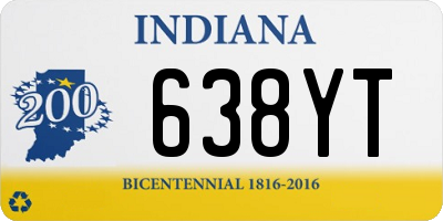 IN license plate 638YT