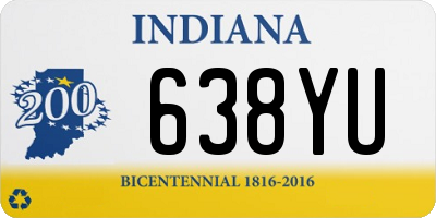 IN license plate 638YU