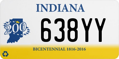 IN license plate 638YY