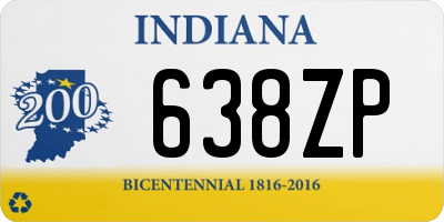 IN license plate 638ZP