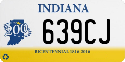 IN license plate 639CJ