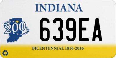 IN license plate 639EA