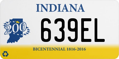 IN license plate 639EL