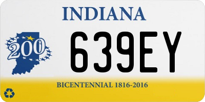 IN license plate 639EY