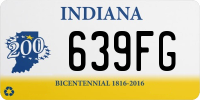 IN license plate 639FG