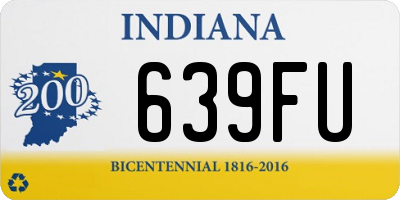 IN license plate 639FU