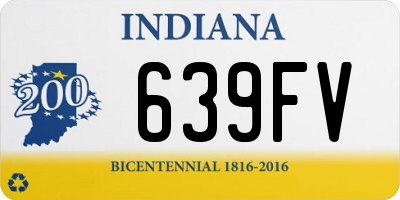 IN license plate 639FV