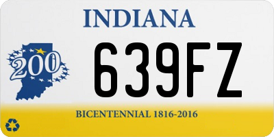 IN license plate 639FZ