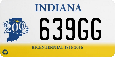 IN license plate 639GG