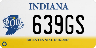 IN license plate 639GS